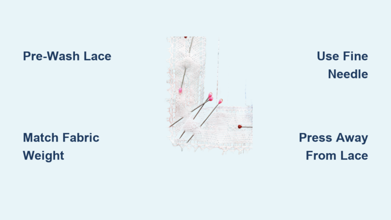 How to Sew Lace to Lace