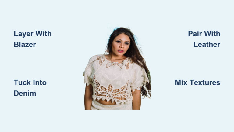 How to Wear a Lace Top