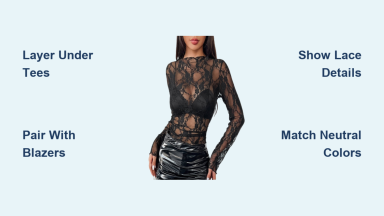 How to Style a Lace Undershirt